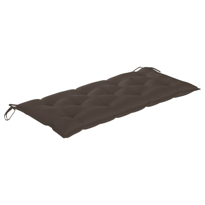 Folding Garden Bench with Cushion 118 cm Bamboo Payday Deals