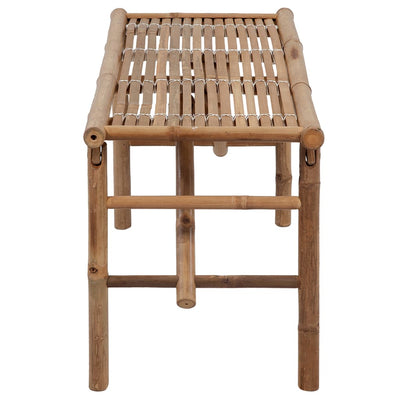 Folding Garden Bench with Cushion 118 cm Bamboo Payday Deals