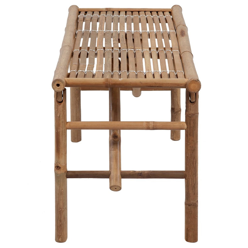 Folding Garden Bench with Cushion 118 cm Bamboo Payday Deals