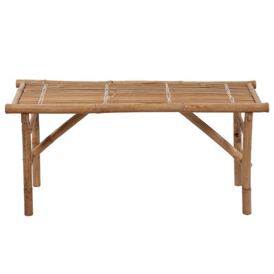 Folding Garden Bench with Cushion 118 cm Bamboo Payday Deals