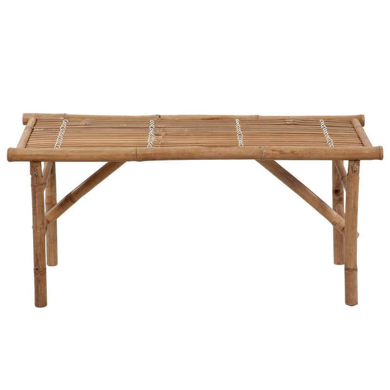 Folding Garden Bench with Cushion 118 cm Bamboo Payday Deals