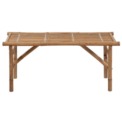 Folding Garden Bench with Cushion 118 cm Bamboo Payday Deals