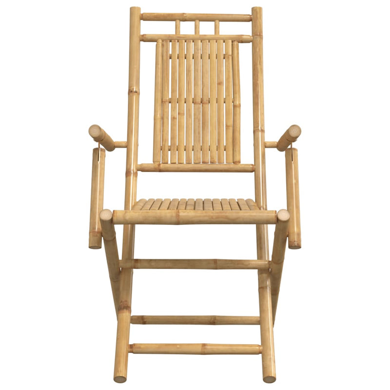 Folding Garden Chairs 2 pcs 53x66x99 cm Bamboo Payday Deals