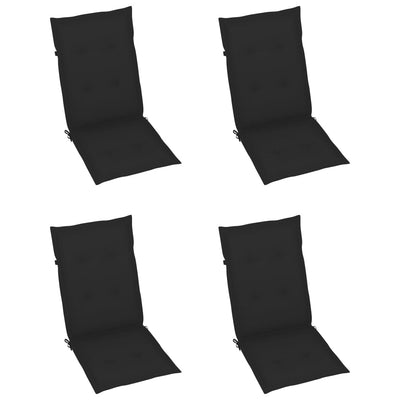 Folding Garden Chairs 3 pcs with Cushions Solid Acacia Wood Payday Deals