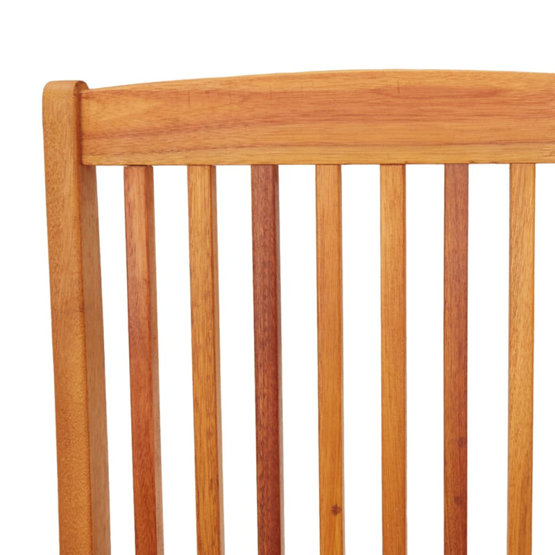 Folding Garden Chairs 4 pcs Solid Eucalyptus Wood Payday Deals