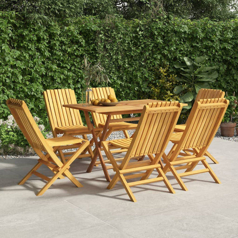 Folding Garden Chairs 6 pcs 47x47x89 cm Solid Wood Teak Payday Deals