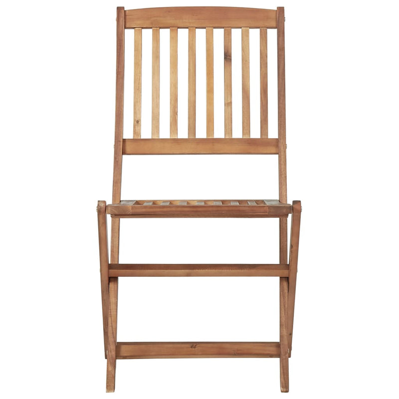 Folding Garden Chairs 6 pcs with Cushions Solid Acacia Wood Payday Deals