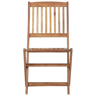 Folding Garden Chairs 6 pcs with Cushions Solid Wood Acacia Payday Deals