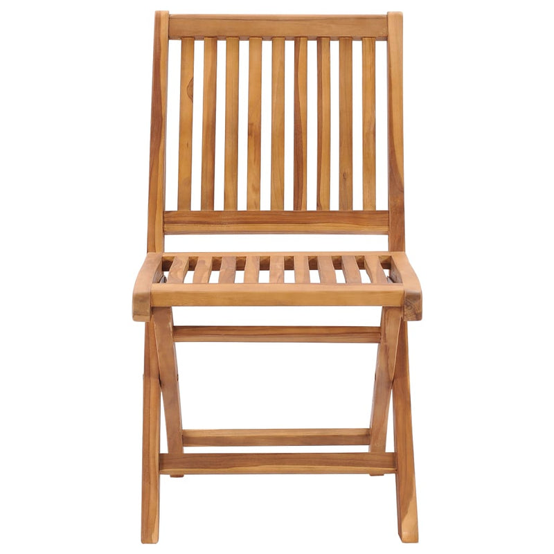 Folding Garden Chairs with Cushions 6 pcs Solid Teak Wood Payday Deals
