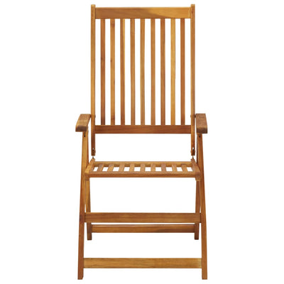 Folding Garden Chairs with Cushions 8 pcs Solid Wood Acacia Payday Deals