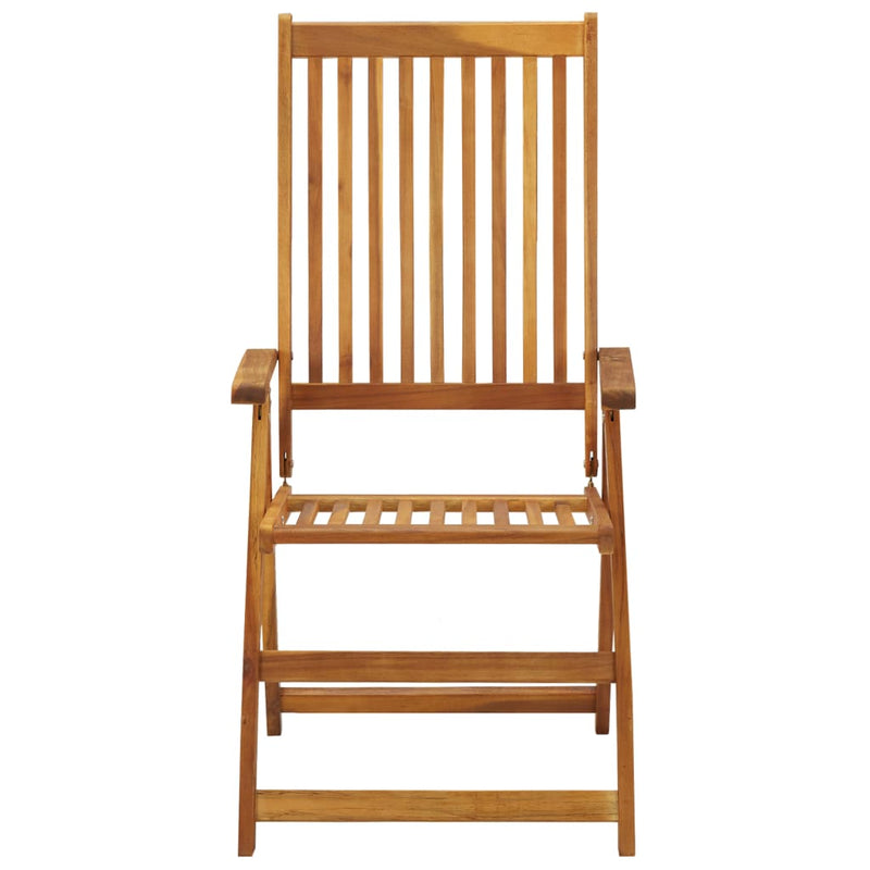 Folding Garden Chairs with Cushions 8 pcs Solid Wood Acacia Payday Deals