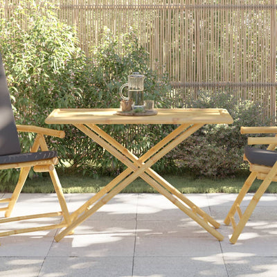 Folding Garden Table 110x55x75 cm Bamboo