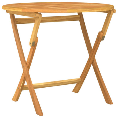 Folding Garden Table 85x76 cm Solid Teak Wood Payday Deals