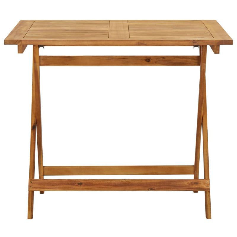 Folding Garden Table 90x90x75 cm Solid Acacia Wood Payday Deals