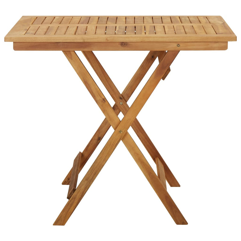 Folding Garden Table 90x90x75 cm Solid Acacia Wood Payday Deals