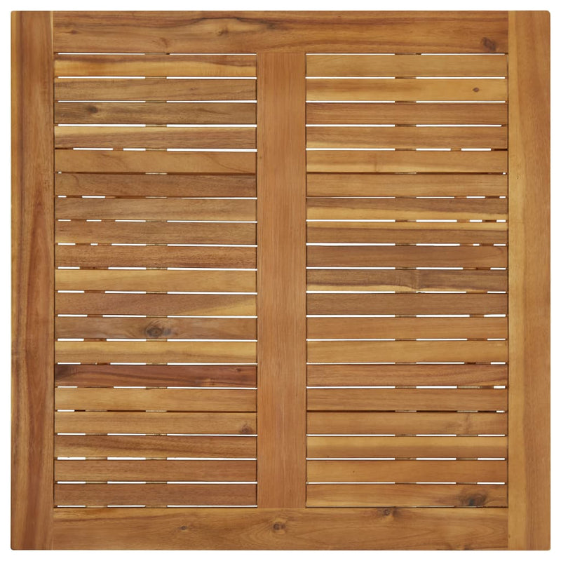 Folding Garden Table 90x90x75 cm Solid Acacia Wood Payday Deals