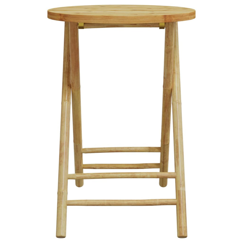 Folding Garden Table Ø55x75 cm Bamboo Payday Deals