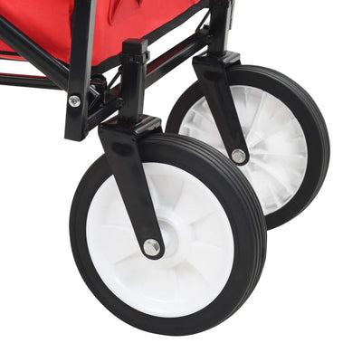 Folding Hand Trolley Steel Red Payday Deals