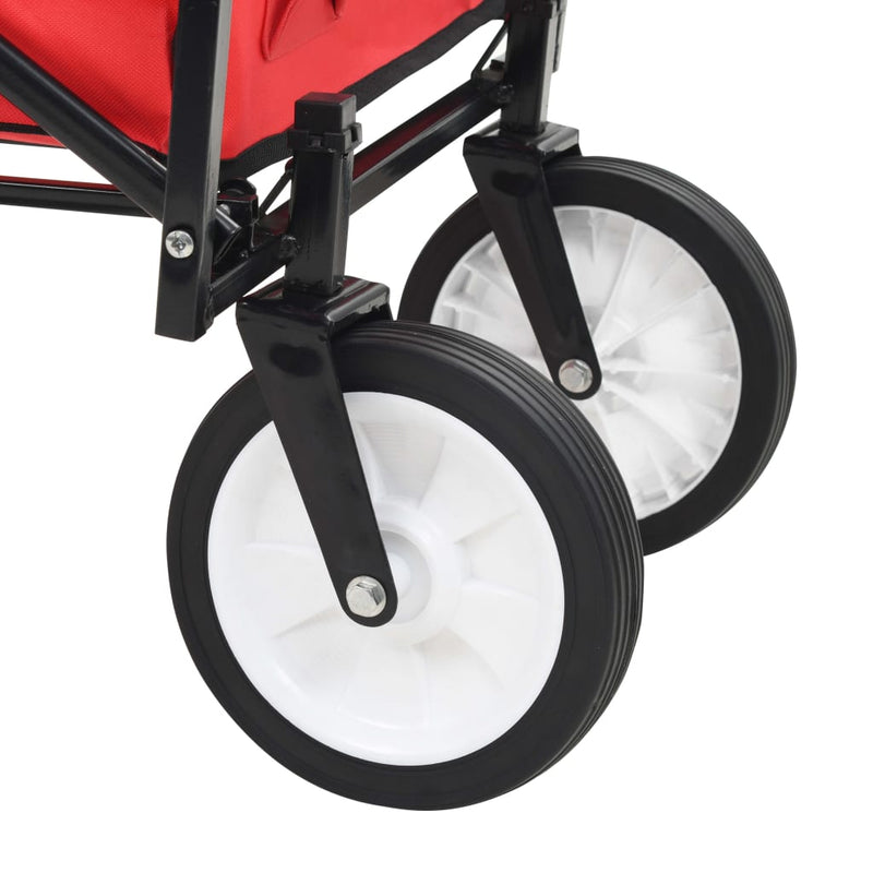 Folding Hand Trolley Steel Red Payday Deals