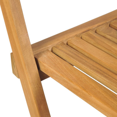 Folding Outdoor Bar Stools 2 pcs Solid Teak Wood Payday Deals