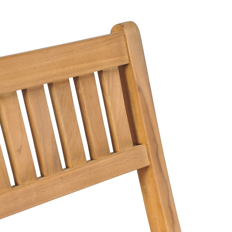 Folding Outdoor Bar Stools 2 pcs Solid Teak Wood Payday Deals