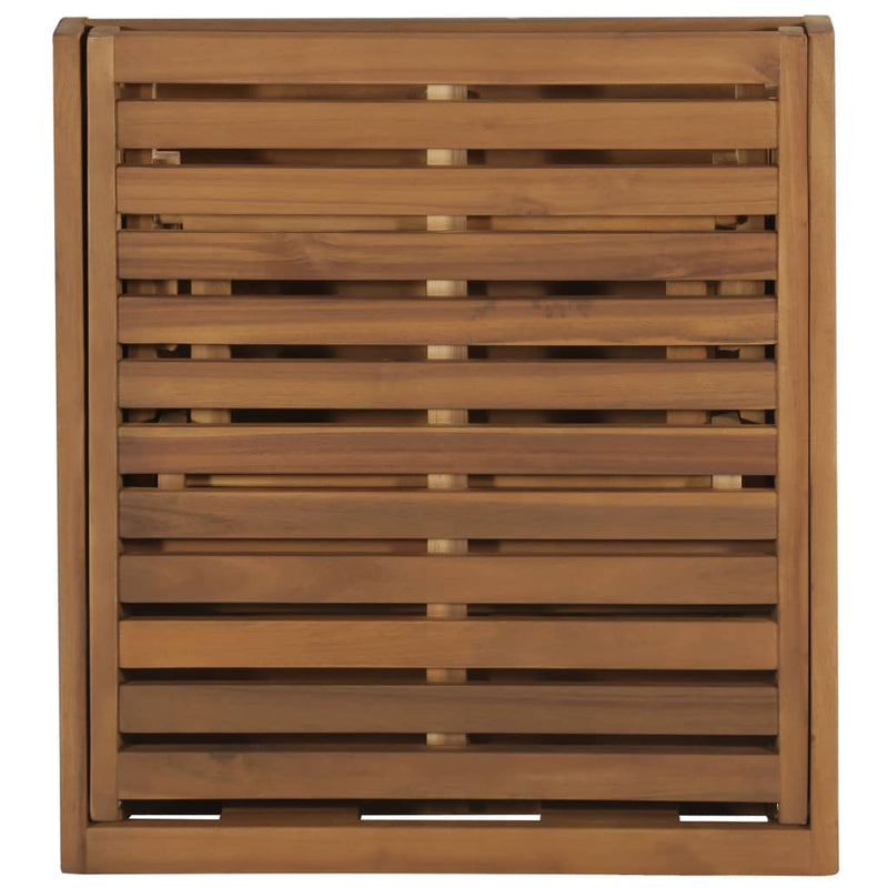 Folding Sun Lounger with Cushion Solid Acacia Wood Payday Deals