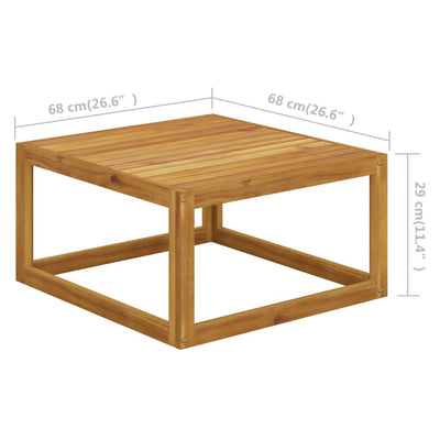 Footrest with Dark Grey Cushion Solid Acacia Wood Payday Deals