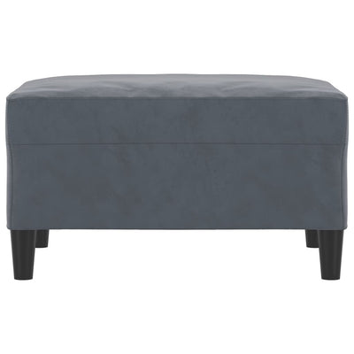 Footstool Dark Grey 70x55x41 cm Velvet Payday Deals
