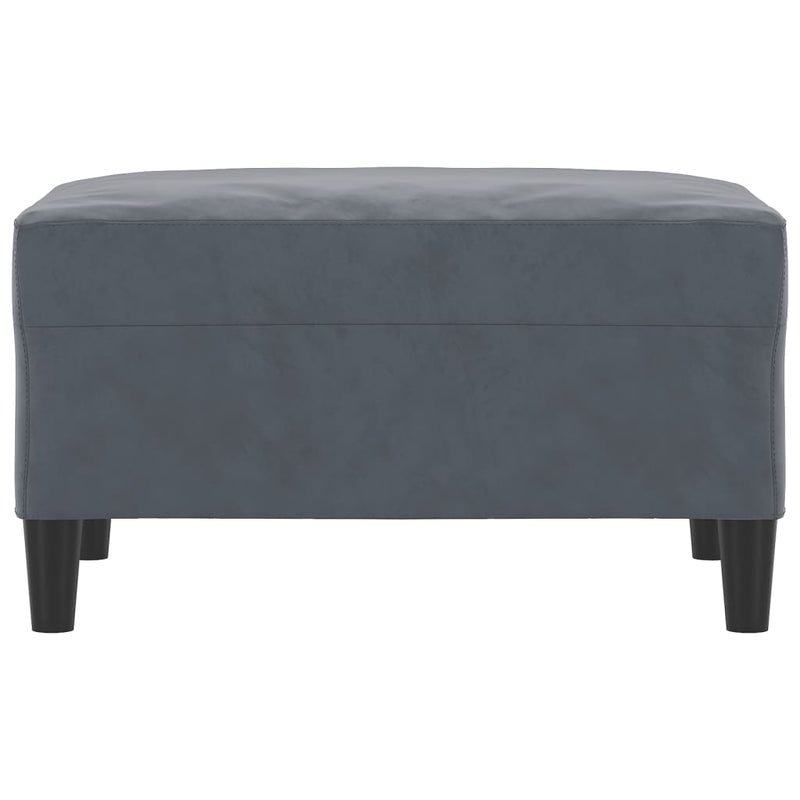 Footstool Dark Grey 70x55x41 cm Velvet Payday Deals