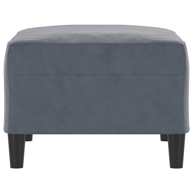 Footstool Dark Grey 70x55x41 cm Velvet Payday Deals