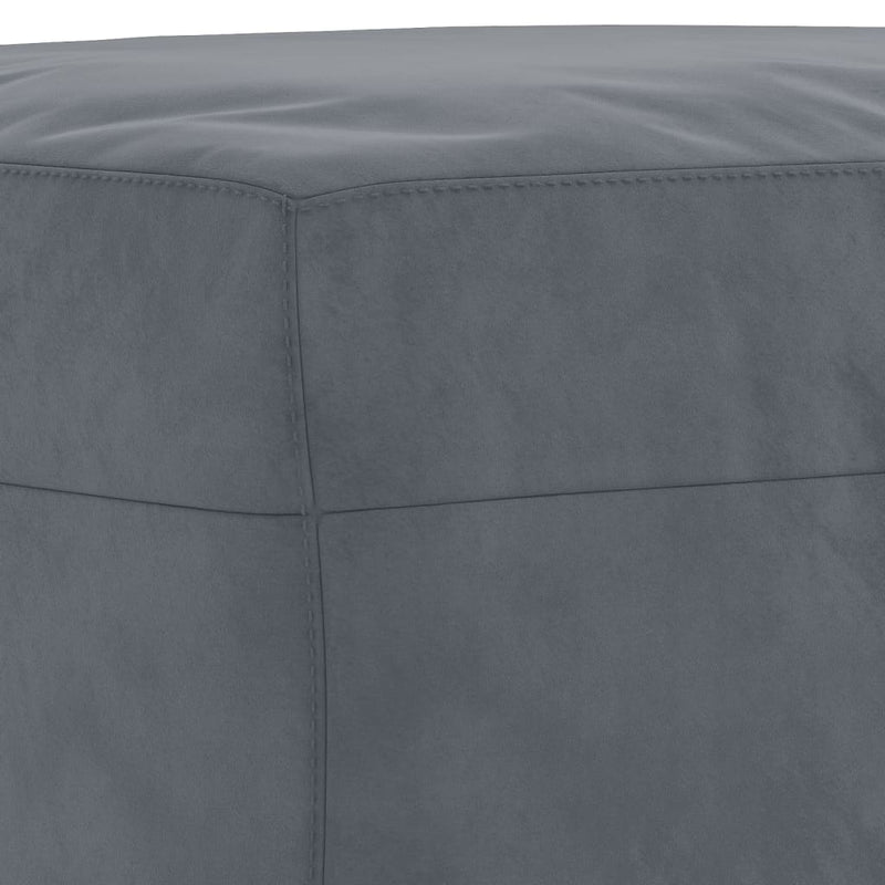 Footstool Dark Grey 70x55x41 cm Velvet Payday Deals