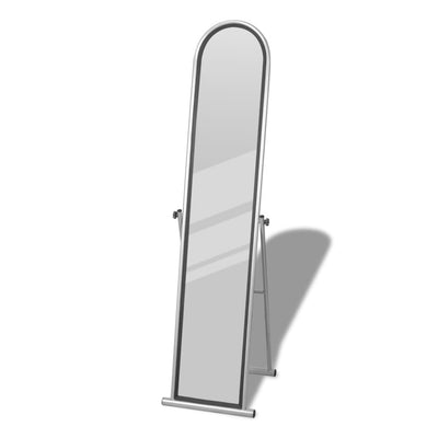 Free Standing Floor Mirror Full Length Rectangular Grey