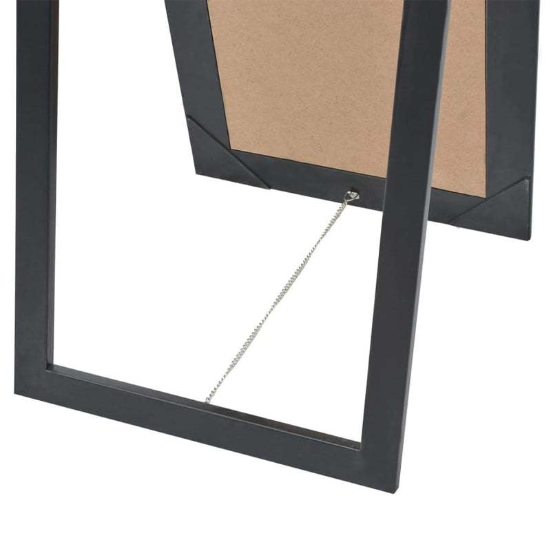Free-Standing Mirror Baroque Style 160x40 cm Black Payday Deals