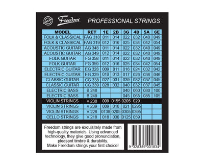 Freedom 10 Pack Violin Strings V238-10PK Payday Deals