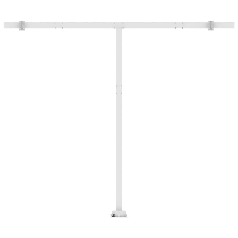 Freestanding Manual Retractable Awning 350x250 cm Blue/White Payday Deals
