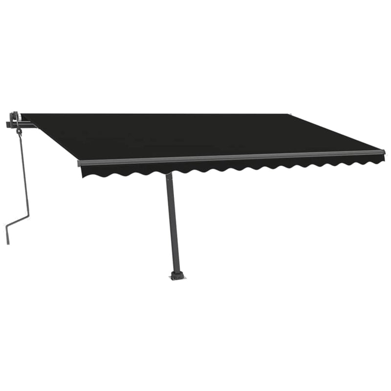 Freestanding Manual Retractable Awning 400x300 cm Anthracite Payday Deals