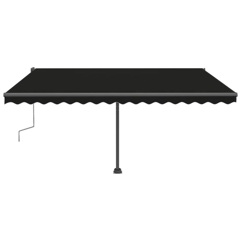 Freestanding Manual Retractable Awning 400x300 cm Anthracite Payday Deals