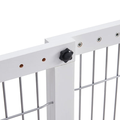 Freestanding Retractable Dog Barrier with Gate Small Payday Deals