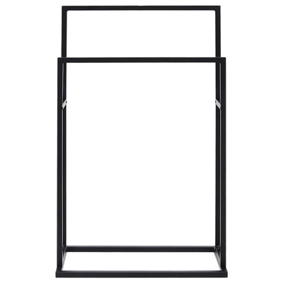 Freestanding Towel Rack Black 48x24x78.5 cm Iron Payday Deals