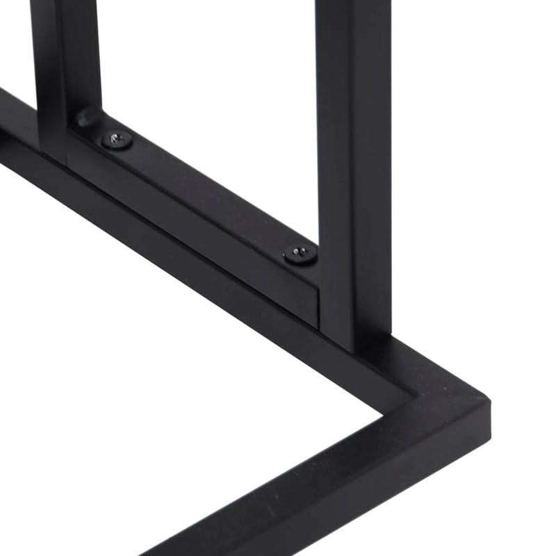 Freestanding Towel Rack Black 48x24x78.5 cm Iron Payday Deals