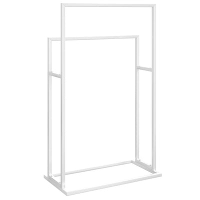 Freestanding Towel Rack White 48x24x78.5 cm Iron Payday Deals