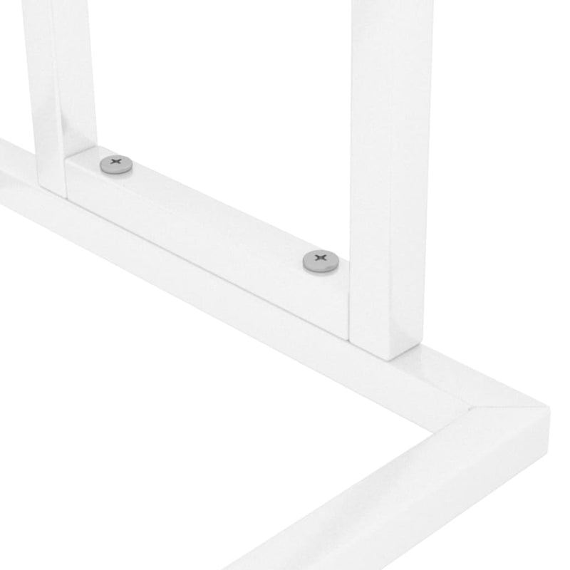 Freestanding Towel Rack White 48x24x78.5 cm Iron Payday Deals