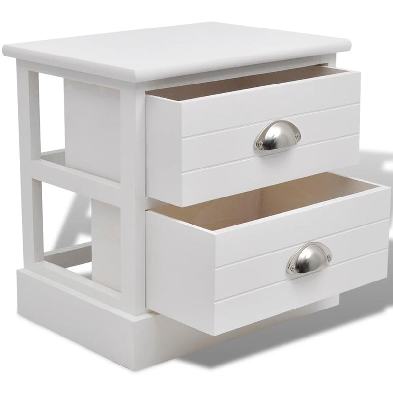 French Bedside Cabinet White Payday Deals