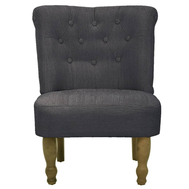 French Chair Grey Fabric Payday Deals