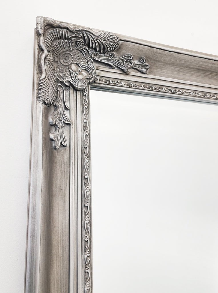 French Provincial Ornate Mirror - ANTIQUE SILVER- X Large 100cm x 190cm Payday Deals