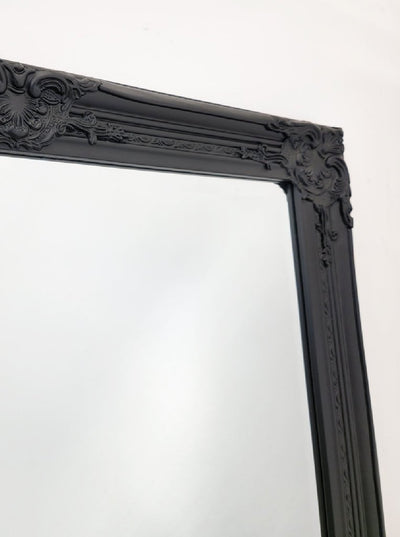 French Provincial Ornate Mirror - Black - Medium 70cm x 170cm Payday Deals