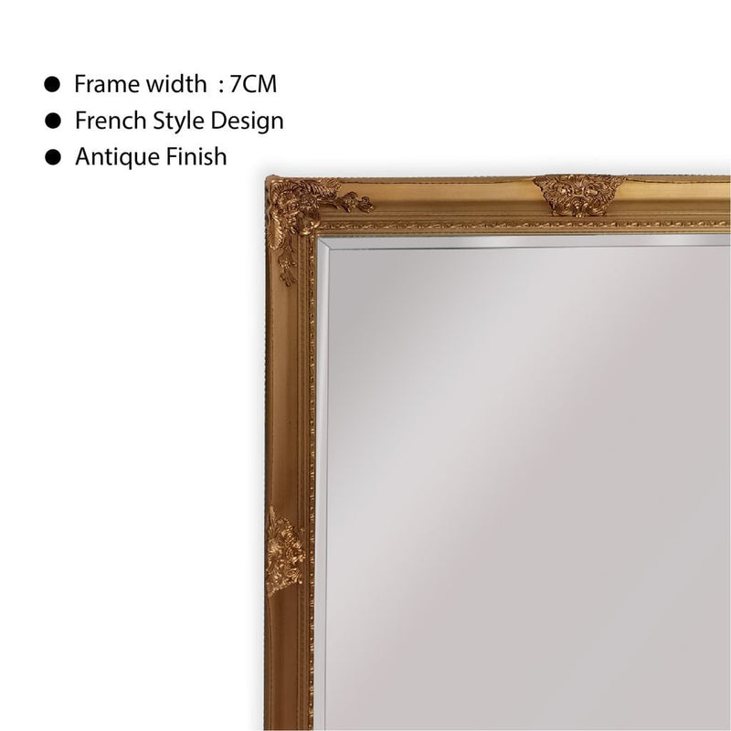 French Provincial Ornate Mirror - Country Gold - Small 80cm x 110cm Payday Deals