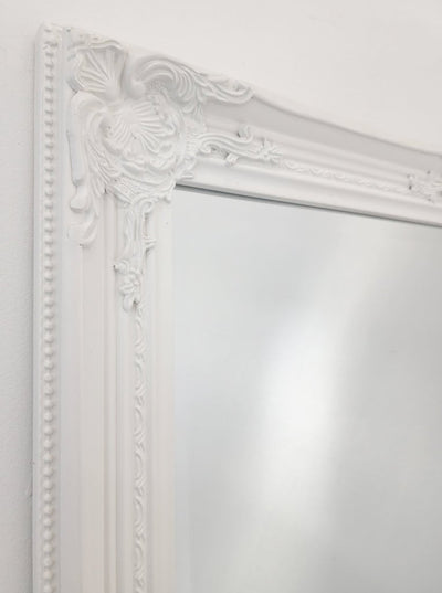 French Provincial Ornate Mirror - White - Medium 70cm x 170cm Payday Deals