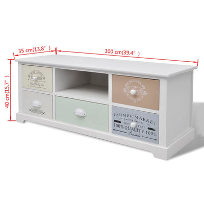 French TV Cabinet Wood Payday Deals