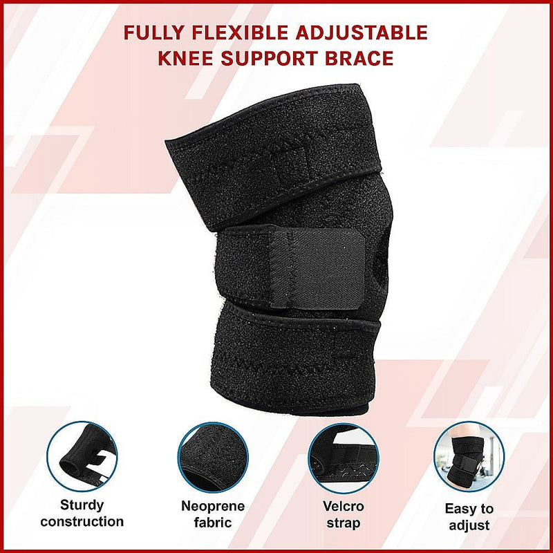 Fully Flexible Adjustable Knee Support Brace Payday Deals